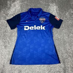 Nike Tennessee Soccer Club Jersey Womens Medium (18x24) Blue Polo Dri-Fit